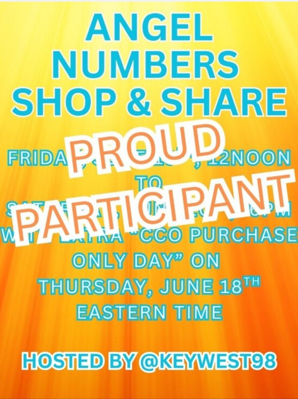 June Angel Numbers Shop & Share Event